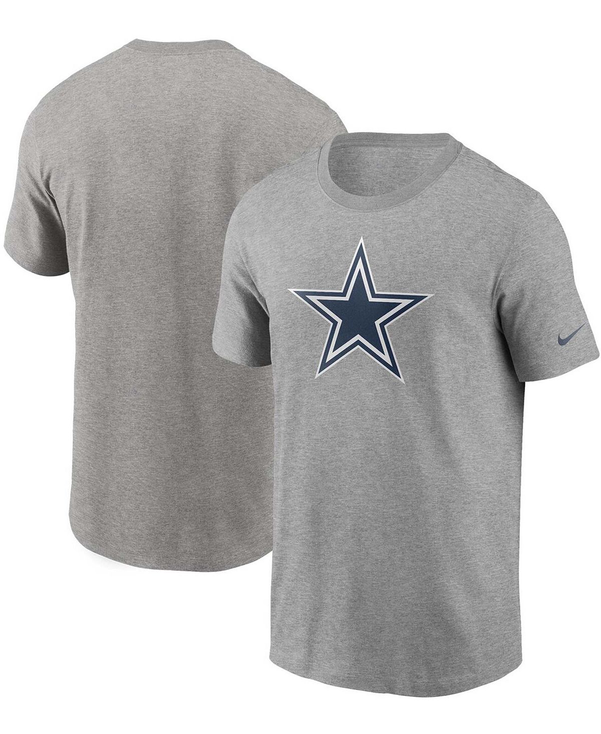 

Мужская футболка с логотипом Heather Grey Dallas Cowboys Primary Logo Nike