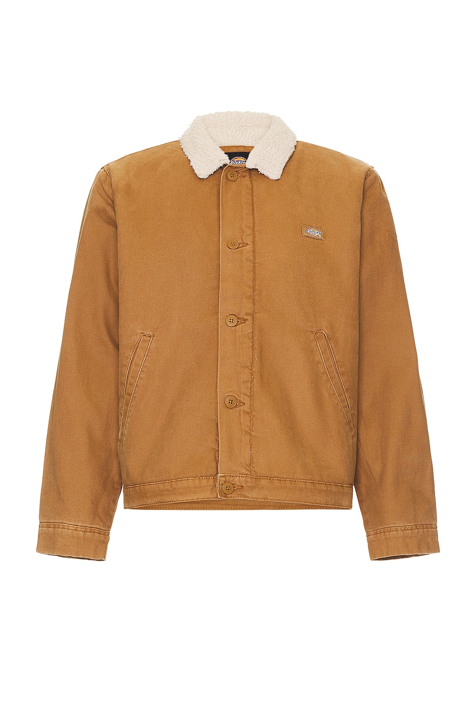 

Куртка Dickies Textured Fleece Lined Duck Canvas, цвет Stonewashed Brown Duck