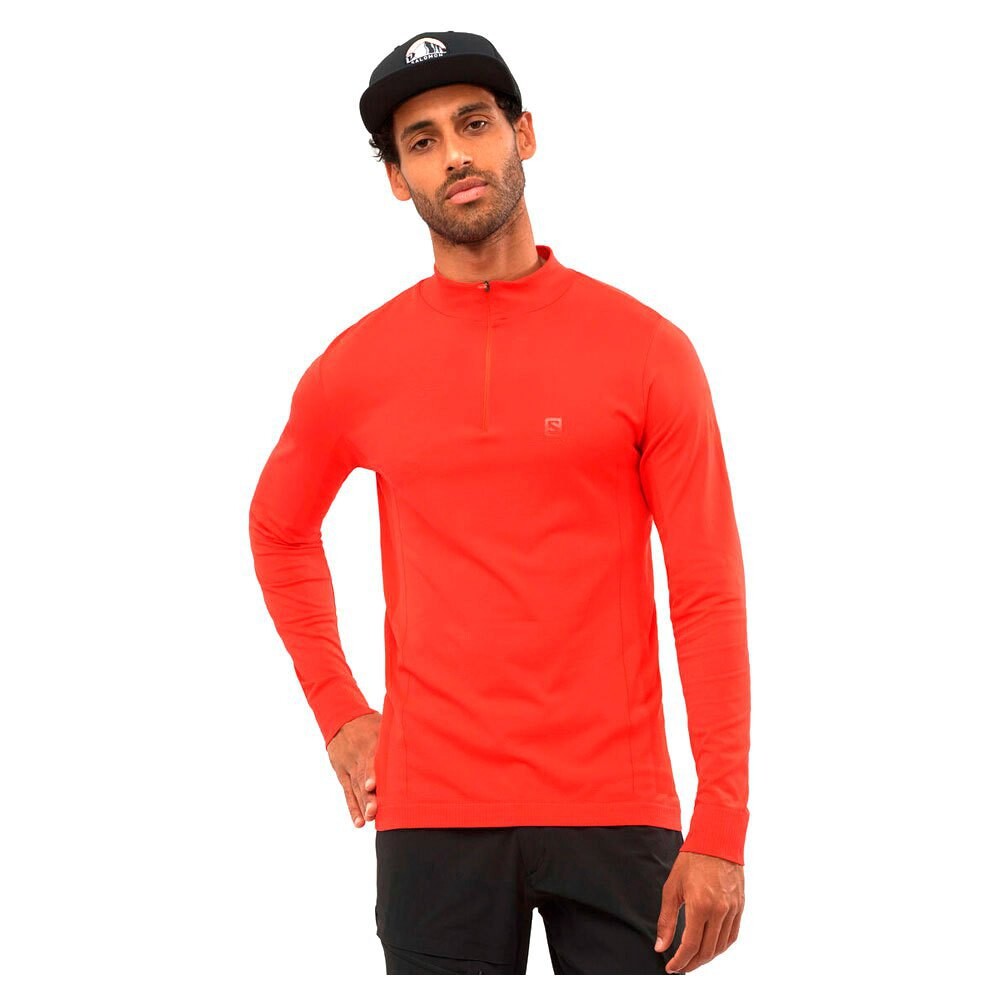 

Толстовка Salomon Explore Seamless Half Zip, оранжевый
