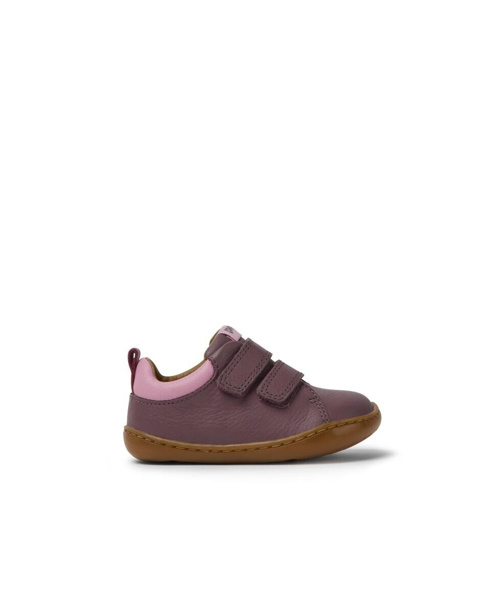 

Бордовые спортивные туфли для девочки на застежке-липучке Camper, бордо