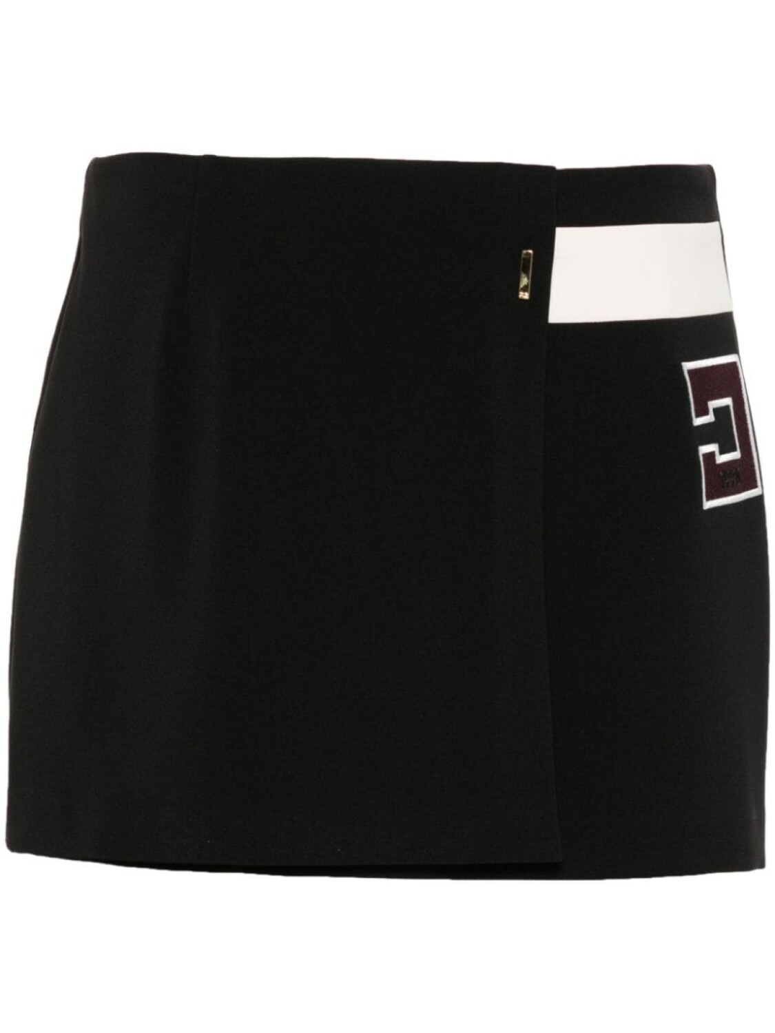 

Elisabetta Franchi юбка мини с вышитым логотипом, черный