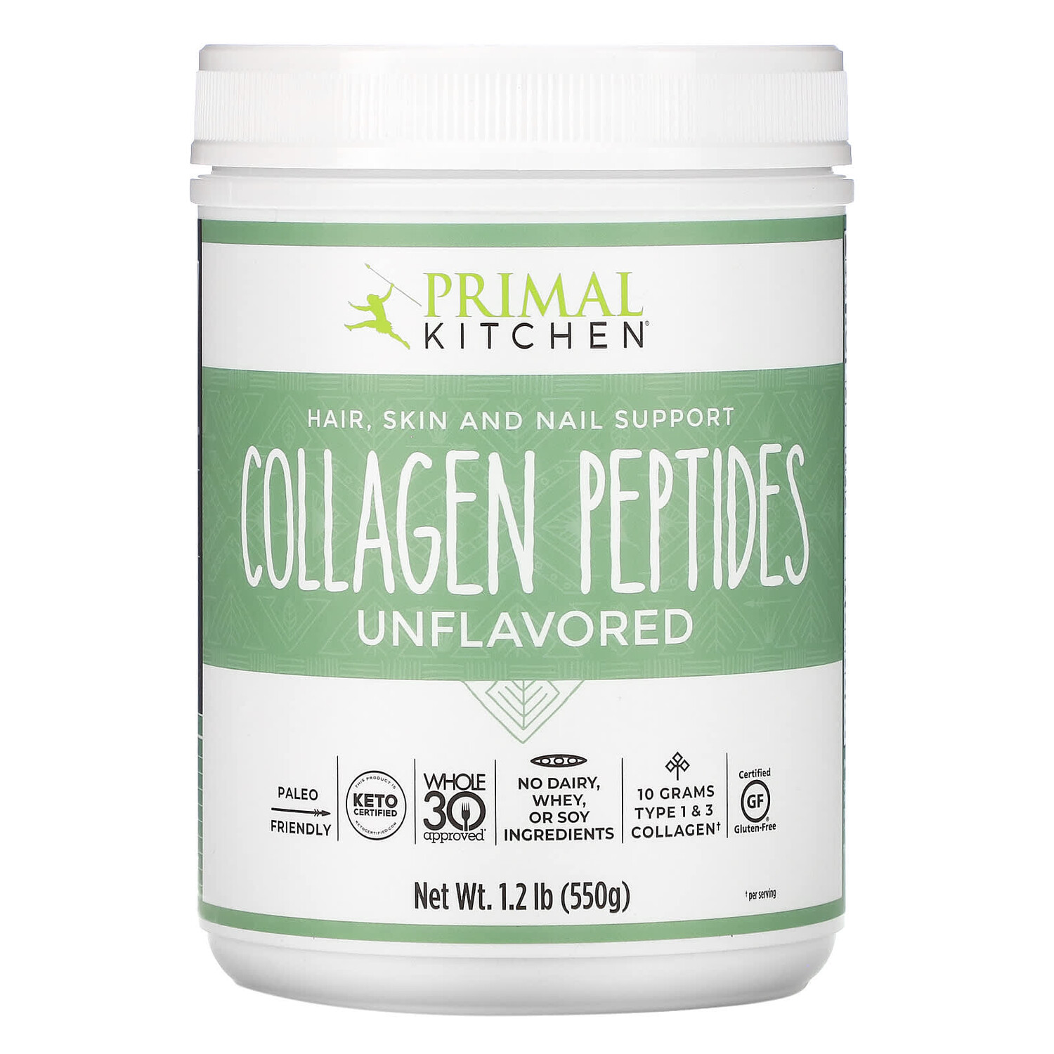 

Collagen Peptides, Unflavored , 1.2 lb (550 g), Primal Kitchen