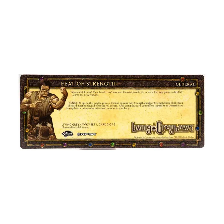 

Набор карточек «Живой Грейхок» 1 — карта 3 из 5, «Прилив адреналина», Greyhawk (WOTC)