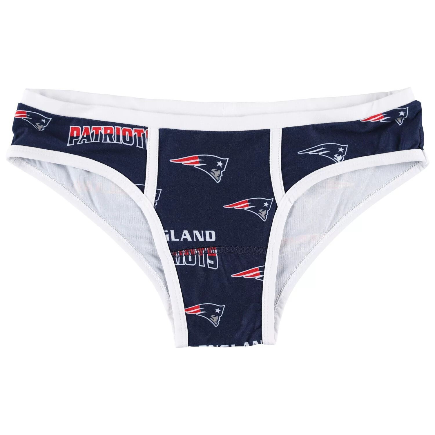

Женские спортивные темно-синие трусики New England Patriots с революционным принтом и трикотажными трусиками