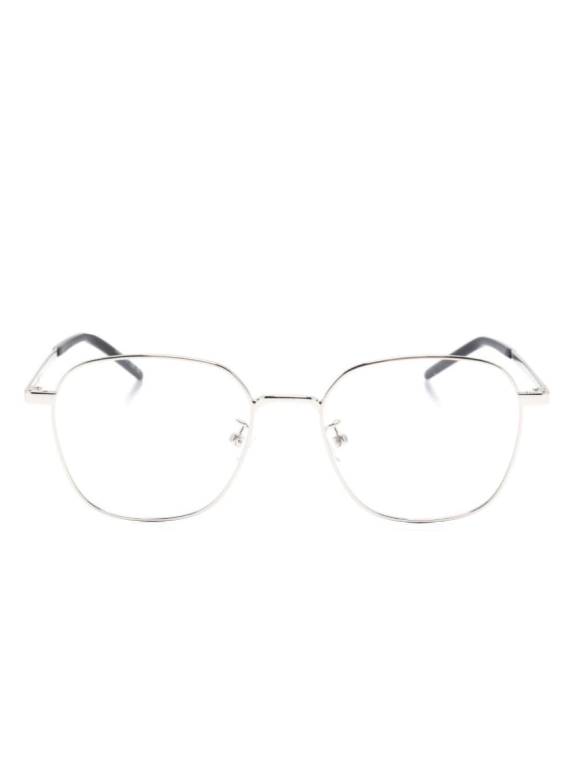 

Saint Laurent Eyewear очки в квадратной оправе с логотипом, серебряный