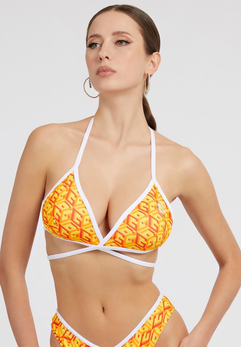 

Верх бикини TRIANGEL MIT G-CUBE-LOGO Guess, цвет gelb
