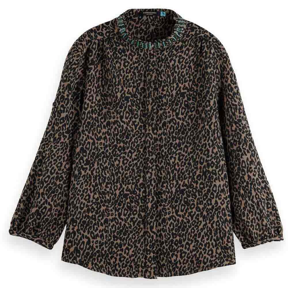 

Рубашка Scotch & Soda 173229 Jacquard, коричневый
