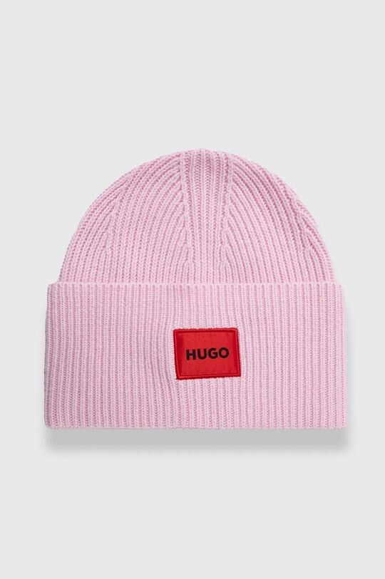 

Шерстяная шапка HUGO Hugo, розовый