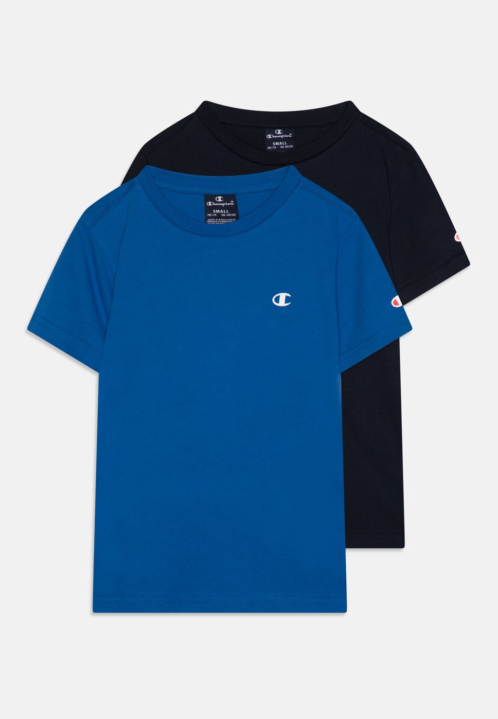 футболка базовая unisex 5 pack friboo цвет dark blue red blue Базовая футболка Crew Neck Unisex 2 Pack Champion, цвет blue/dark blue