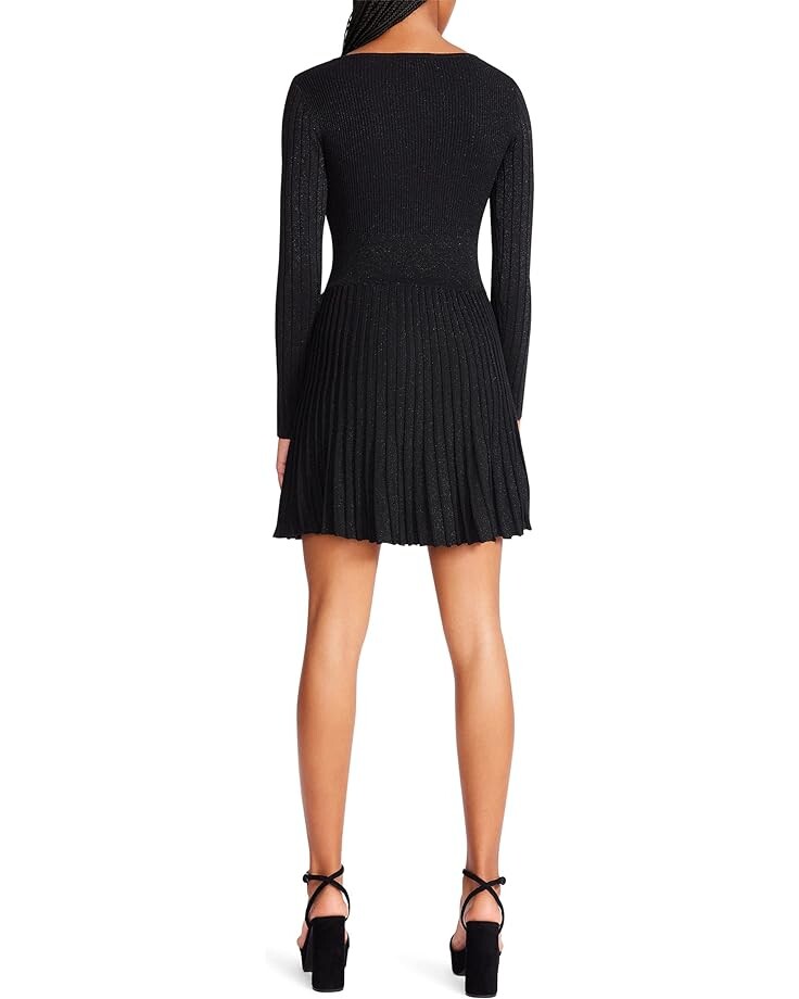 

Платье Betsey Johnson Pleated Metallic Mini Sweaterdress, черный