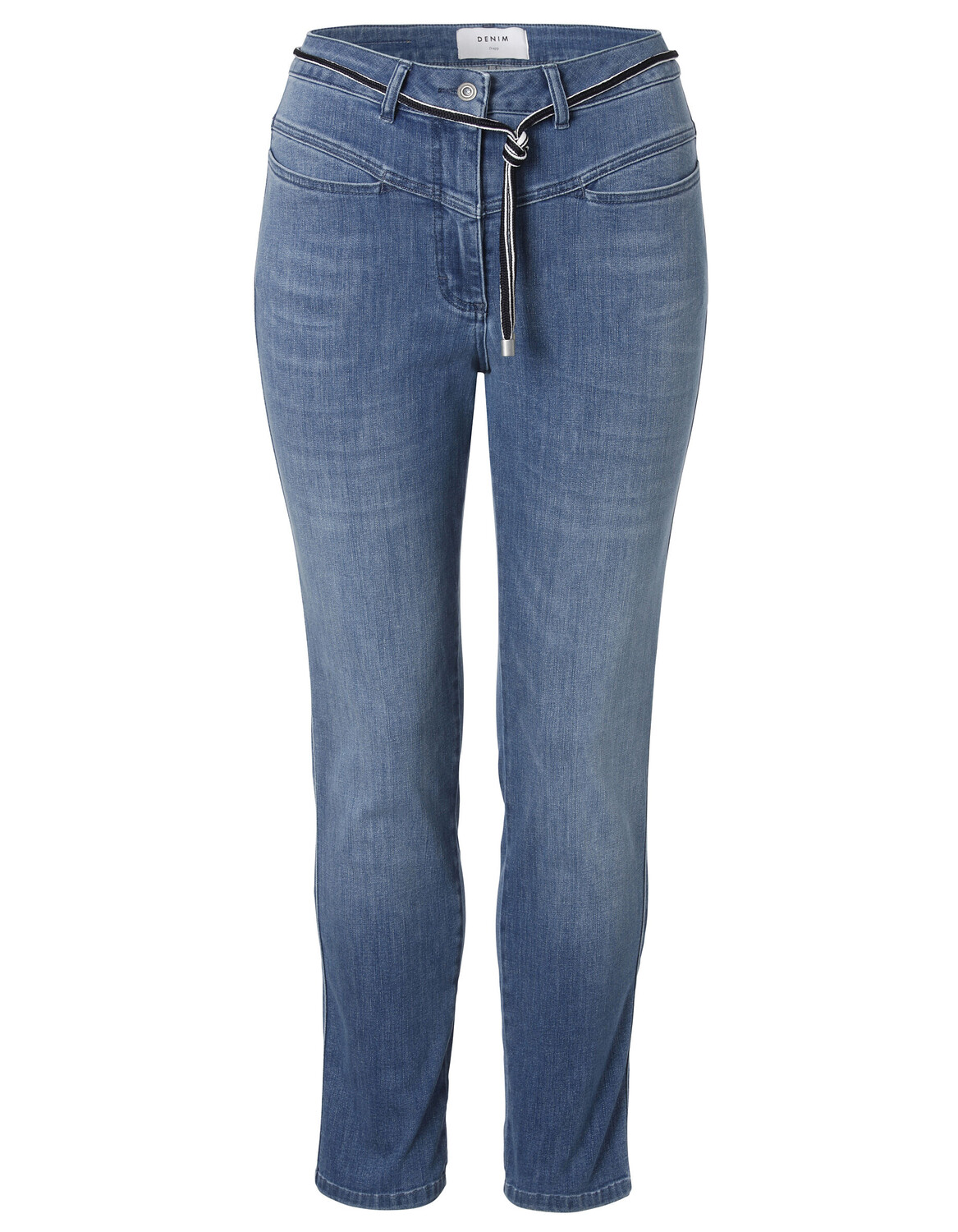 Джинсы FRAPP Slim Fit, цвет mid blue denim