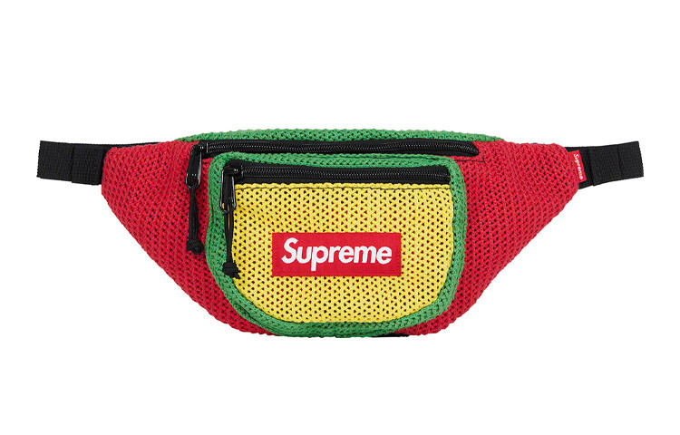 

Поясная сумка Supreme унисекс, Red, yellow, green contrast