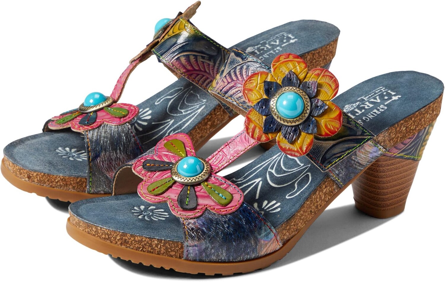 

Босоножки Bari L'Artiste by Spring Step, цвет Navy Multi