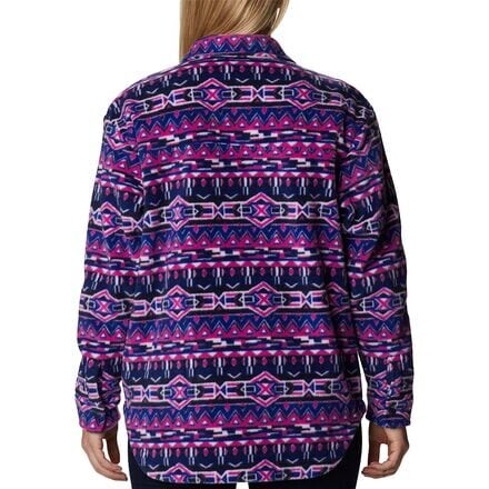 

Куртка-рубашка Benton Springs женская Columbia, цвет Dark Sapphire 80S Stripe Print, Синий