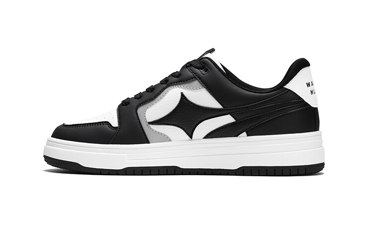 

Кроссовки WASSUPHLOVE Skateboarding Shoes Unisex Low-top White/black, черный/белый