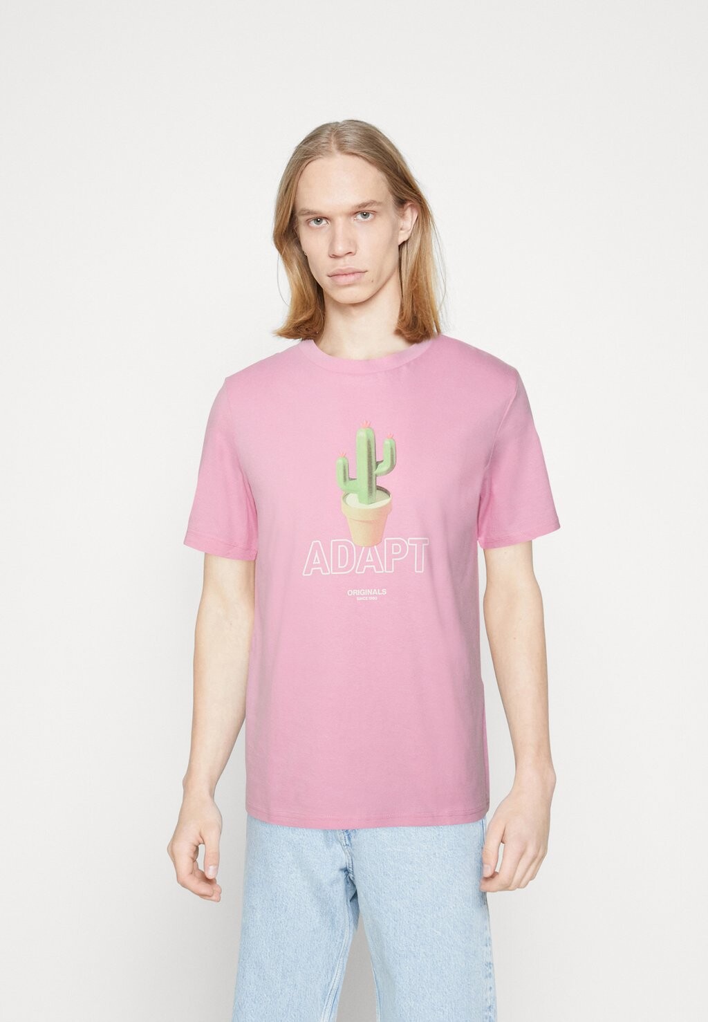 

Футболка с принтом Jack & Jones, розовый