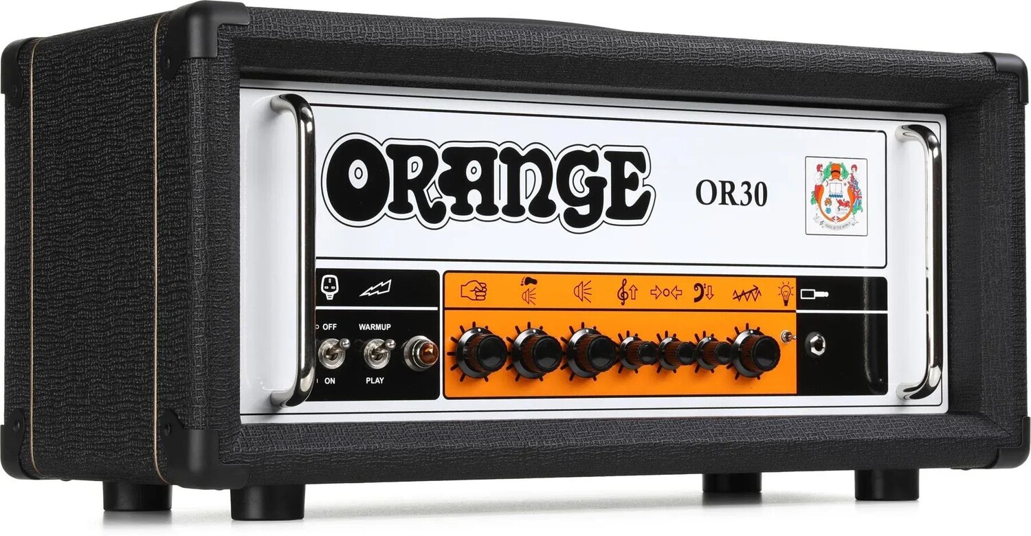 

Новый 1-канальный ламповый усилитель Orange OR30 мощностью 30 Вт — черный