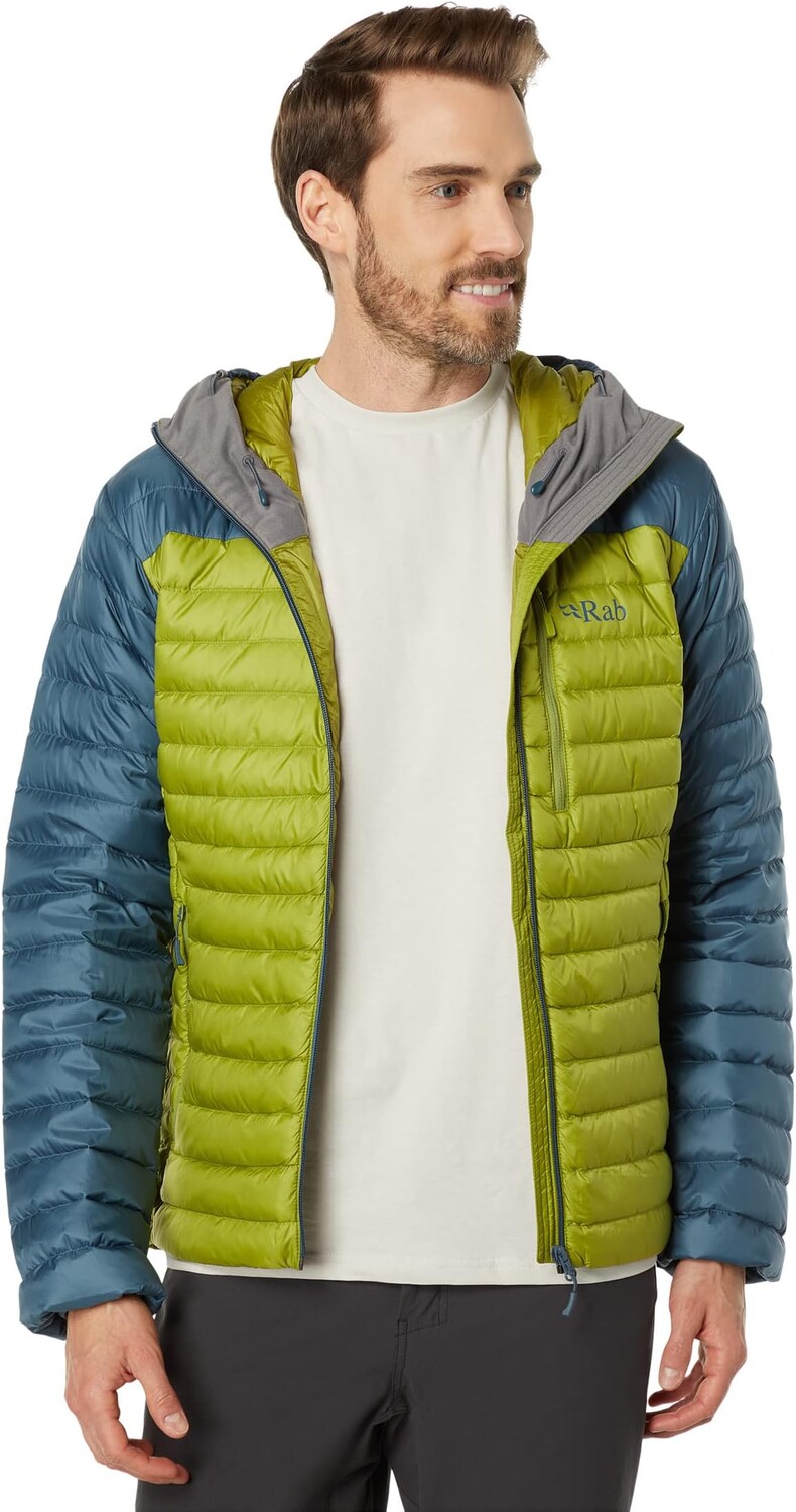 

Сверхлегкая альпийская куртка Rab, цвет Orion Blue/Aspen Green