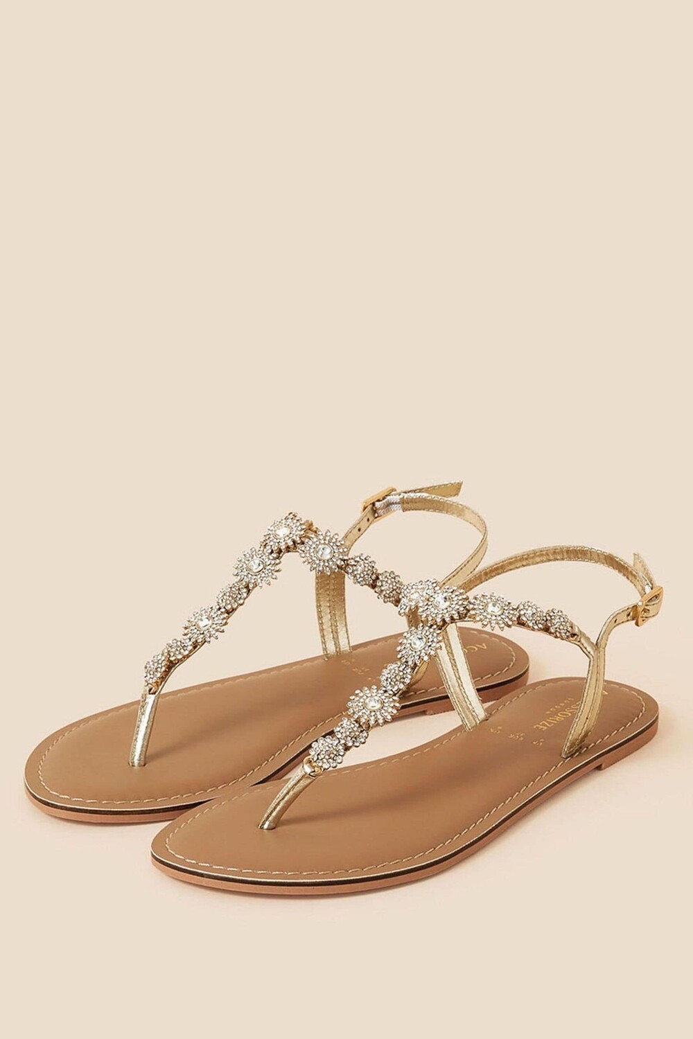 

Белые блестящие босоножки Rome Accessorize, белый