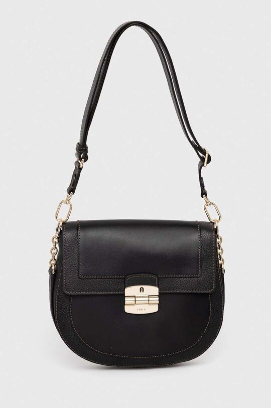 

Кожаная сумочка Furla, черный