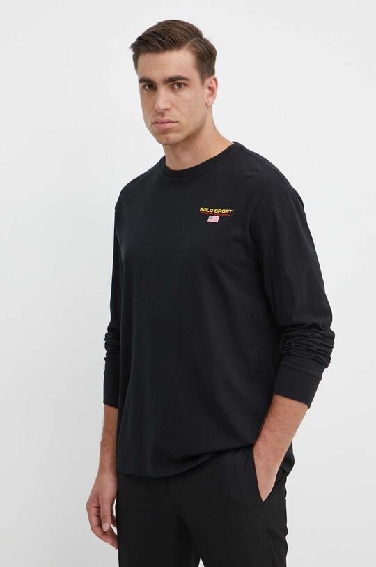 

Лонгслив из хлопка Polo Ralph Lauren, черный