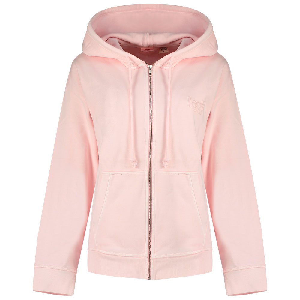 Толстовка Levi´s Graphic Standard Full Zip, розовый худи levi s standard hoodie 24693 0020 женская цвет розовый размер s