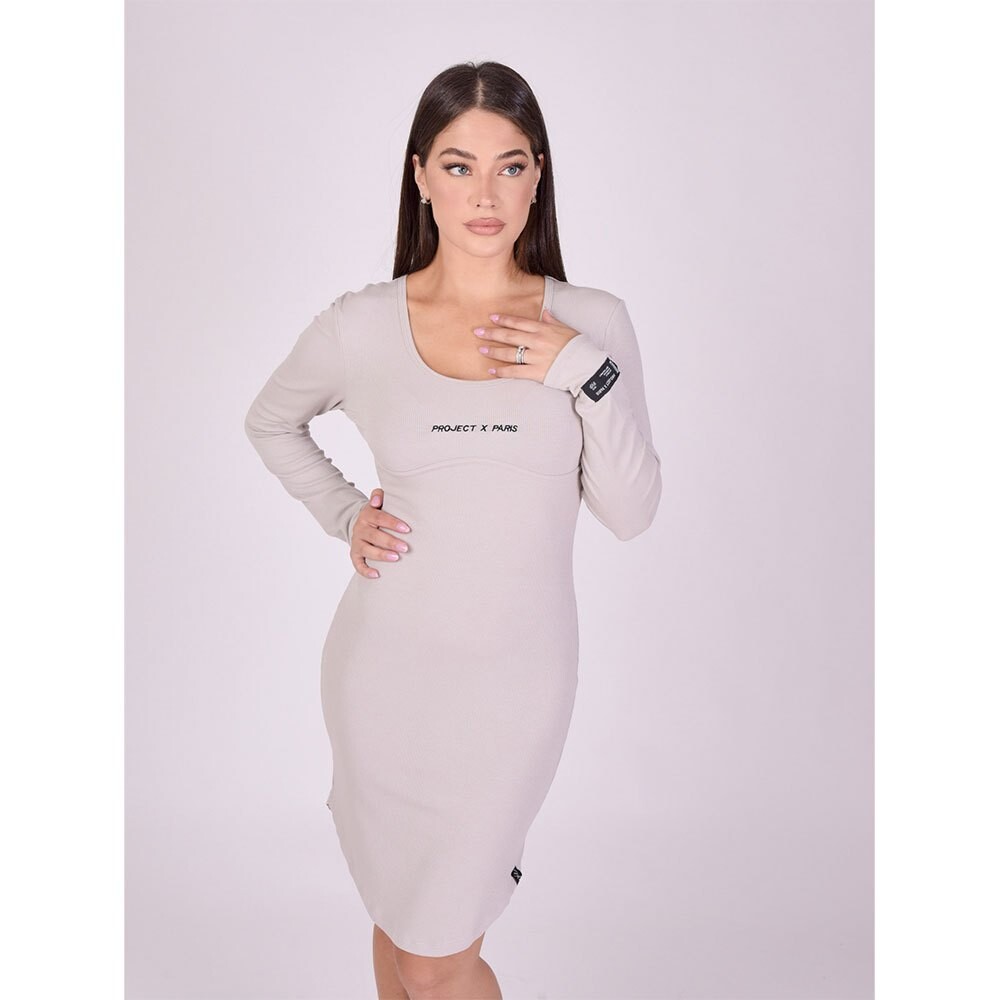

Платье Project X Paris Mid-Length In Ribbed Material For, бежевый