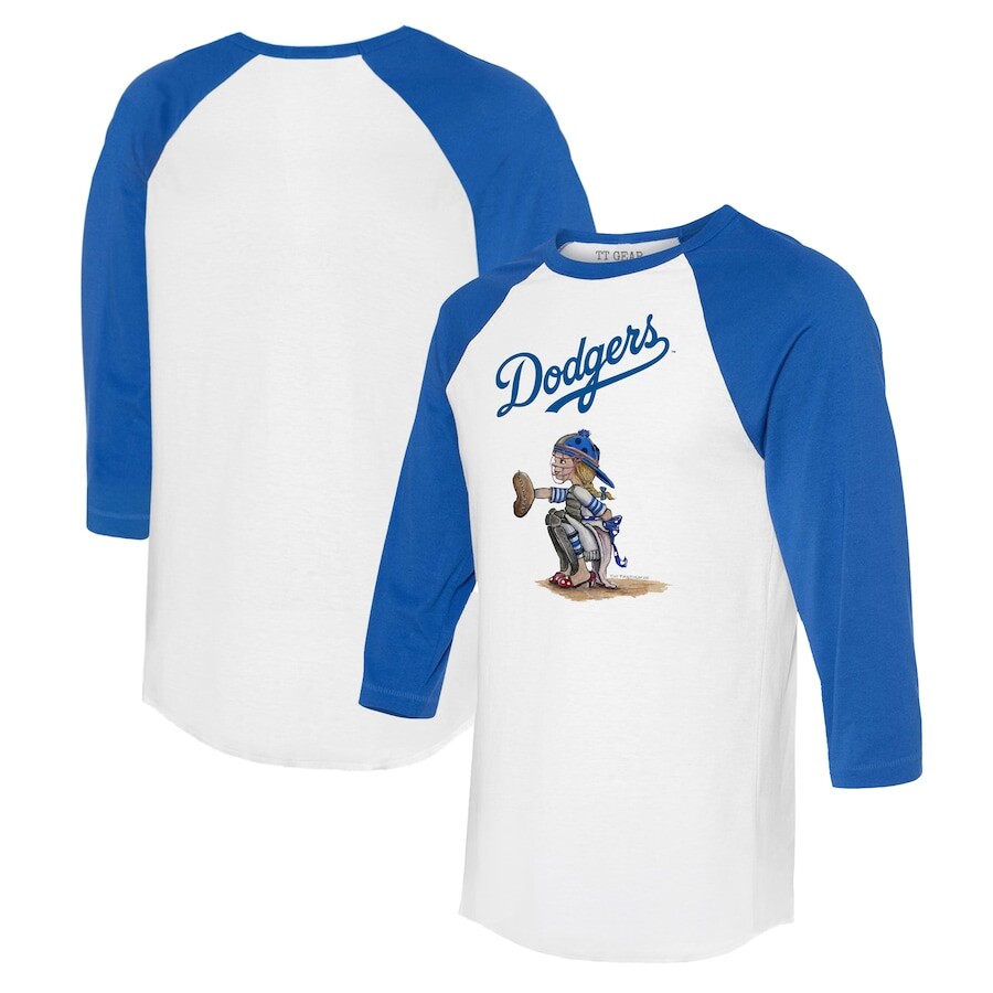 

Футболка с длинным рукавом Tiny Turnip Los Angeles Dodgers, белый