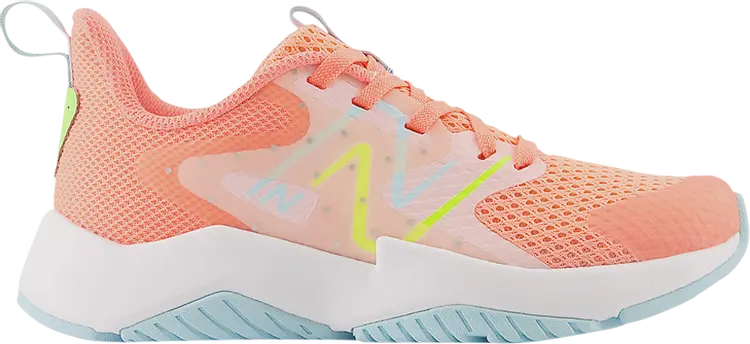 

Кроссовки Rave Run v2 Big Kid Wide 'Grapefruit Hi-Lite', розовый