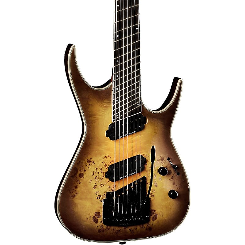 Электрогитара Dean Exile Select 7-String Multi Scale with Kahler Electric Guitar Satin Natural Black Burst