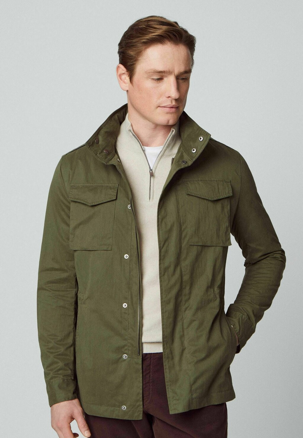 

Легкая куртка Lw Field Hackett London, цвет olive green