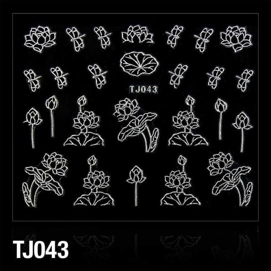 

3D наклейки - Цветы Tj043 Часть, Molly Lac