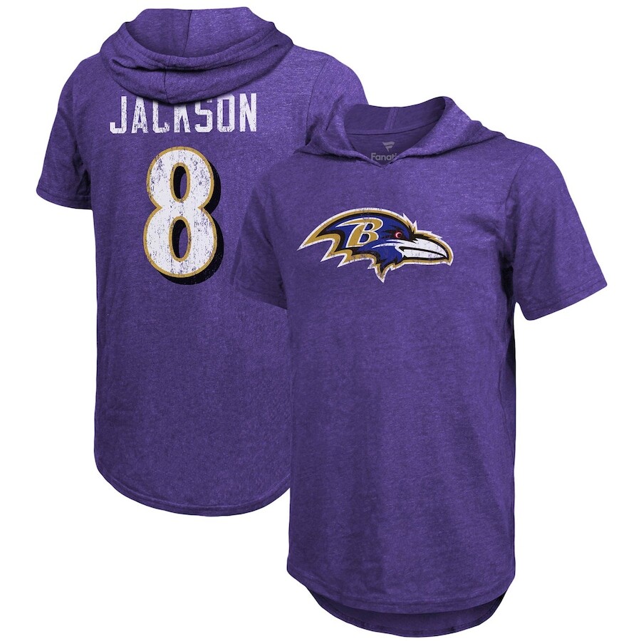 

Футболка с именем и номером Majestic Threads Baltimore Ravens, фиолетовый