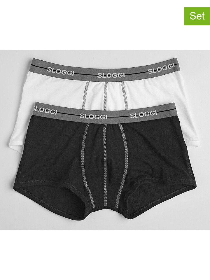 

Боксеры Sloggi 2er-Set: Boxershorts, цвет Schwarz/ Weiß