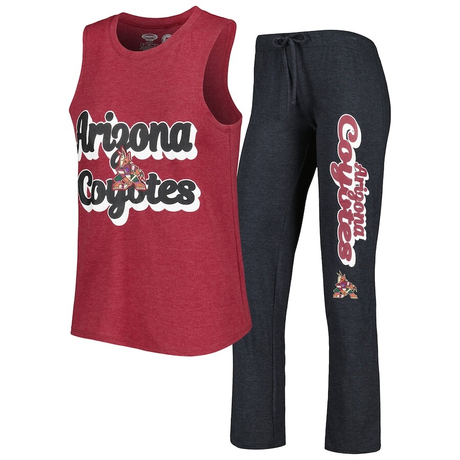 

Пижамный комплект Concepts Sport Arizona Coyotes, гранатовый