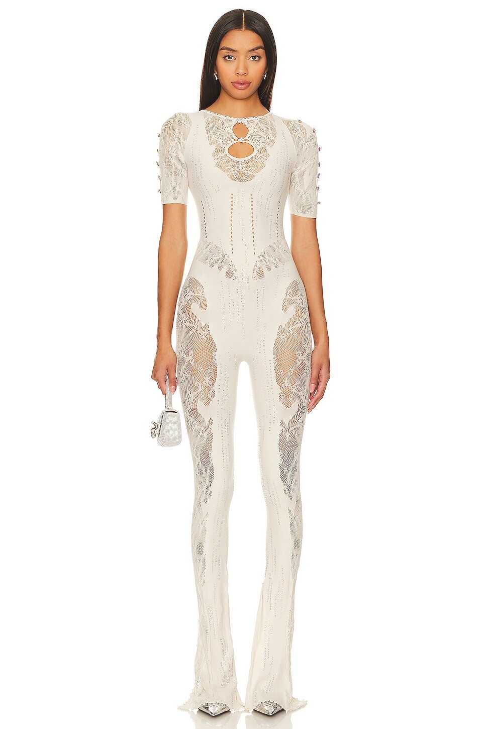 

Комбинезон Poster Girl Delphine Shapewear Short Sleeve, цвет Oyster