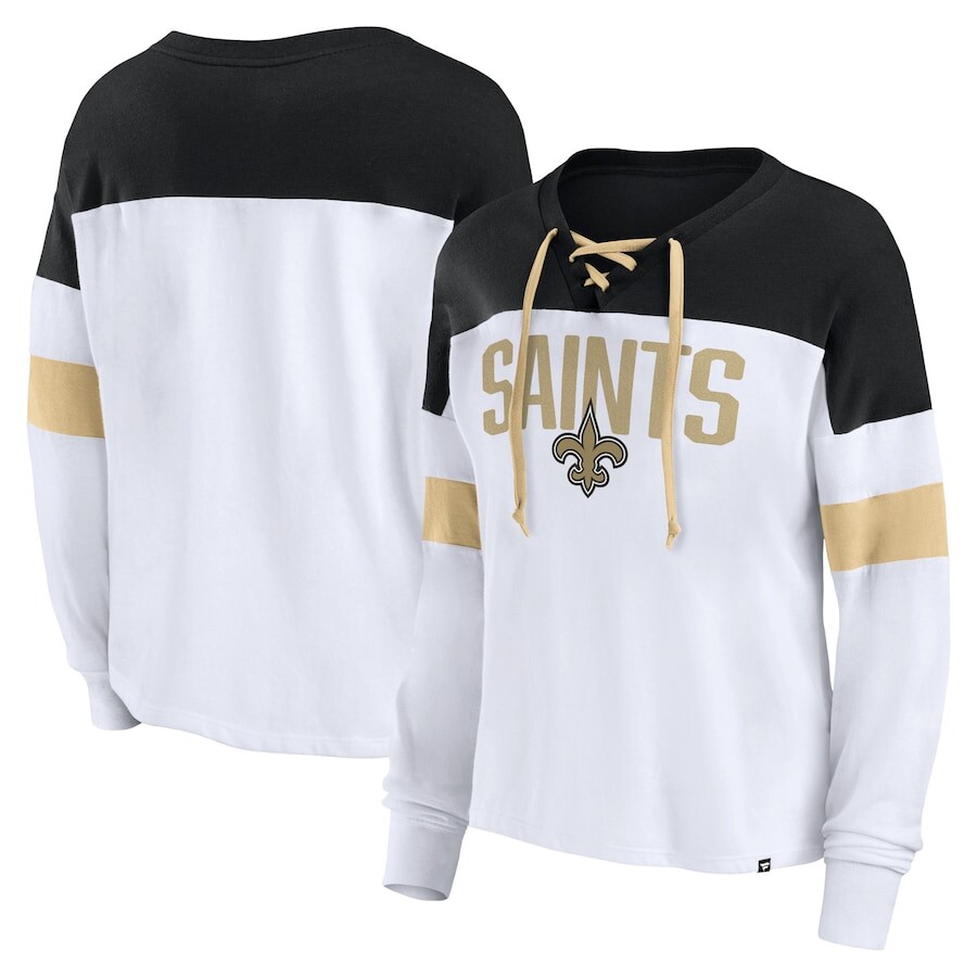 

Футболка с длинным рукавом Fanatics Branded New Orleans Saints, белый