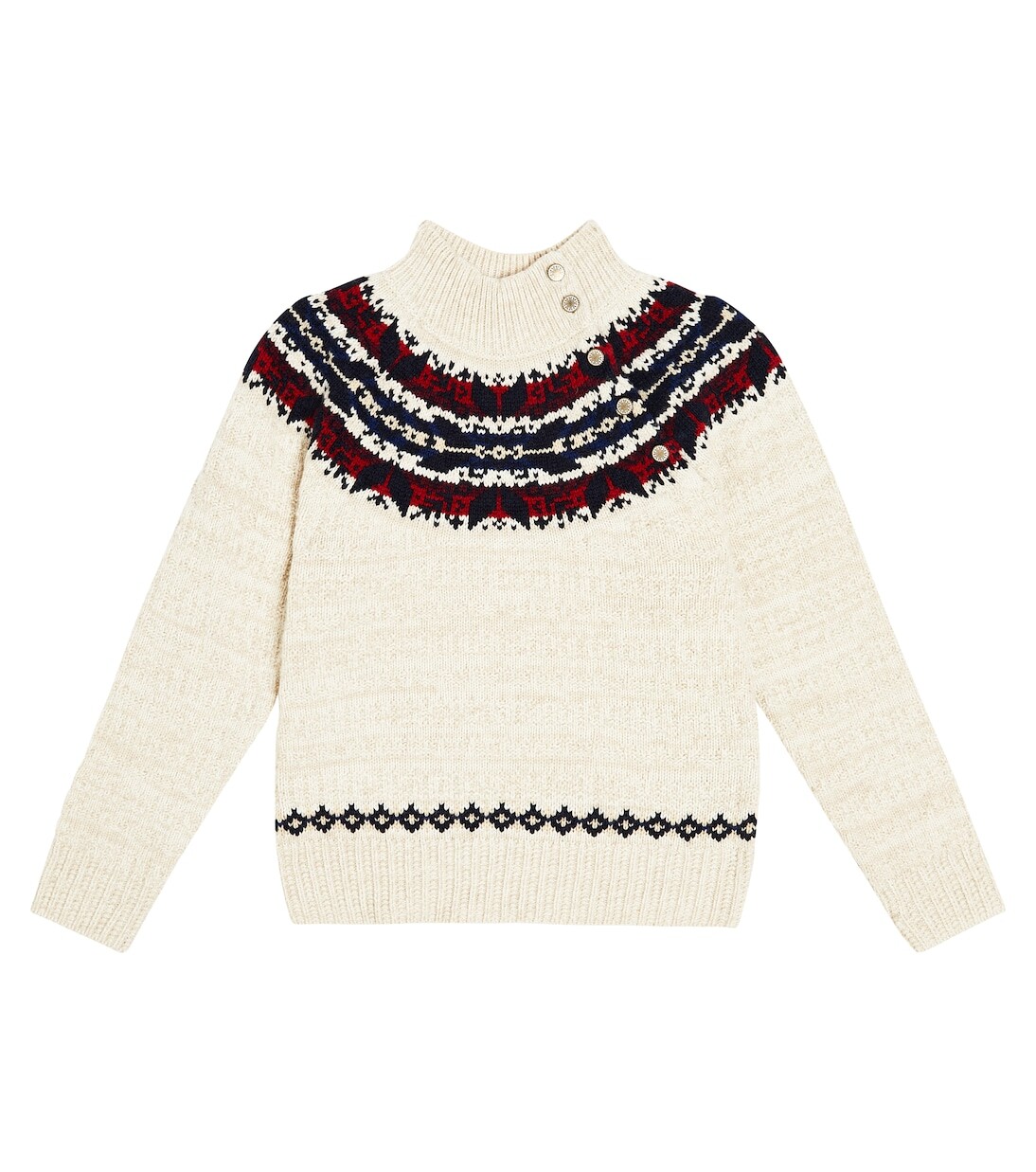

Свитер из смесовой шерсти Polo Ralph Lauren Kids, нейтральный