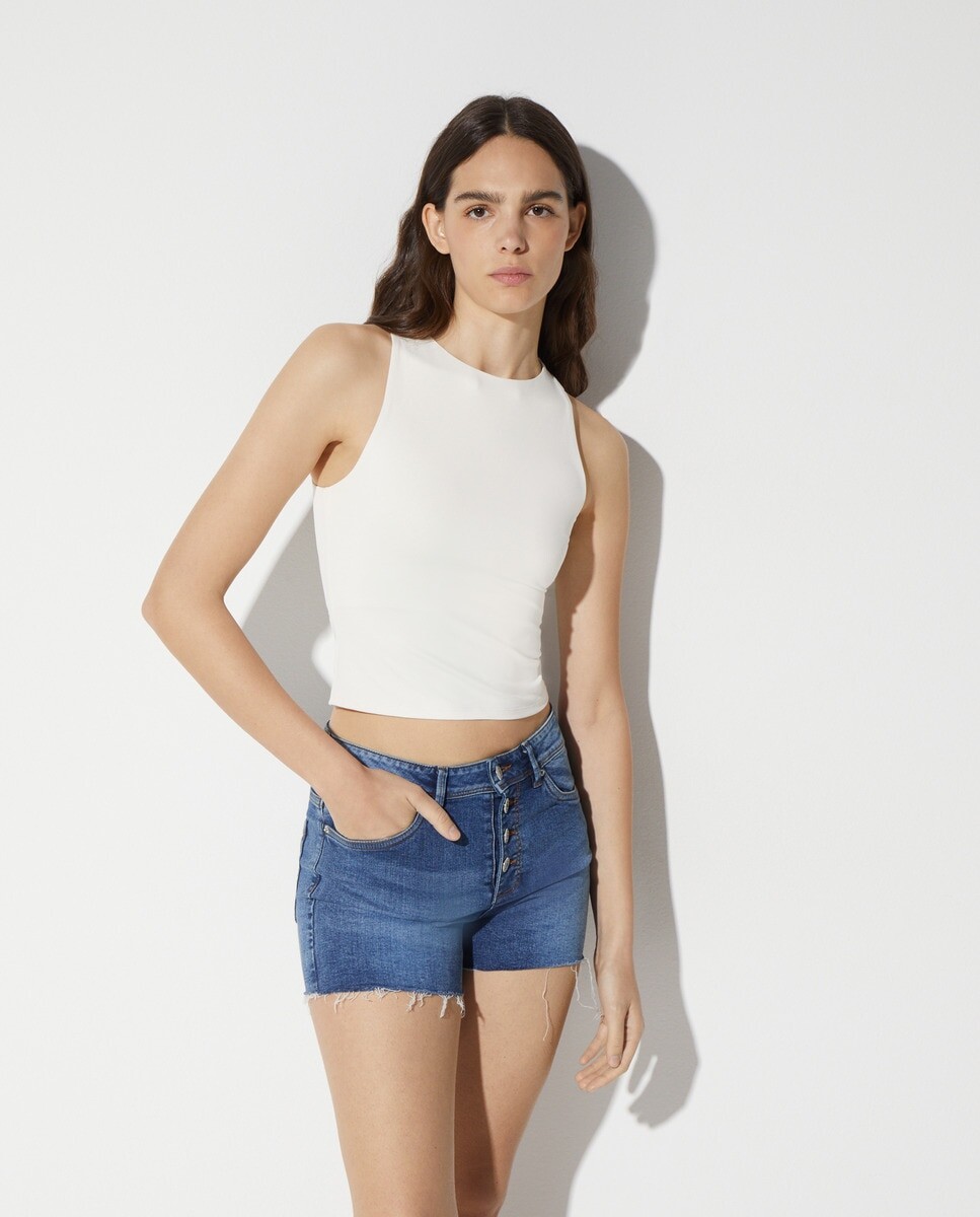 

Женская однотонная майка Easy Wear, сырой