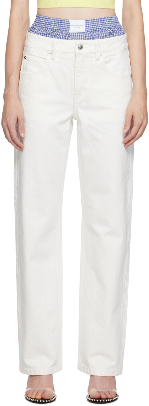 

Alexander Wang Off-White многослойные джинсы