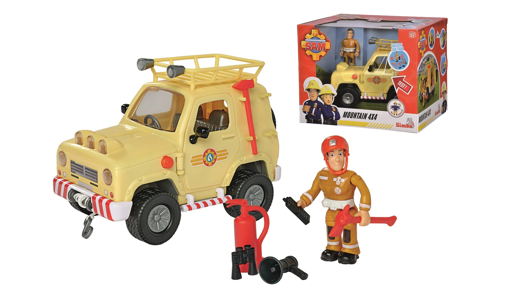 Пожарный сэм внедорожник сэм 4х4 с фигуркой Simba цена и фото