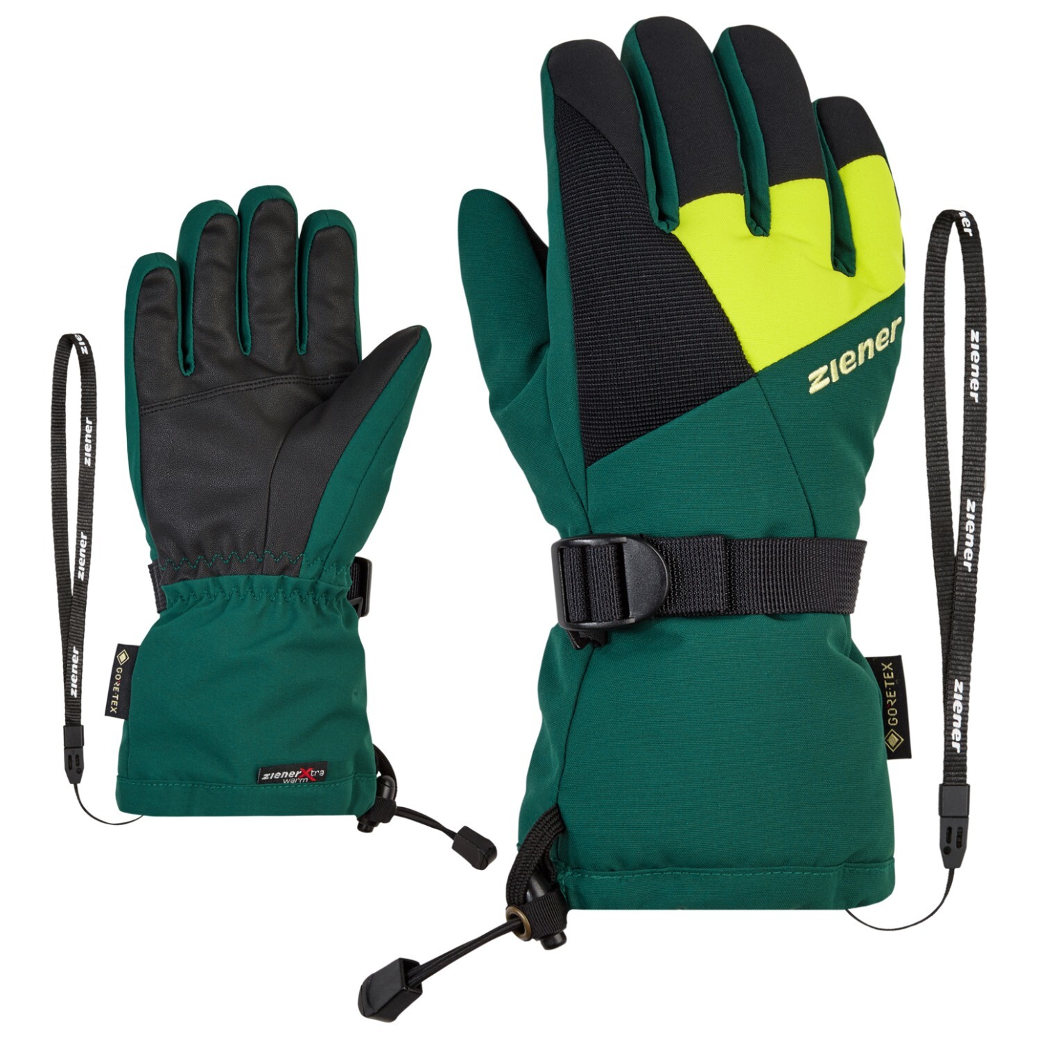 

Перчатки Ziener Lani GTX Glove Junior, цвет Deep Green