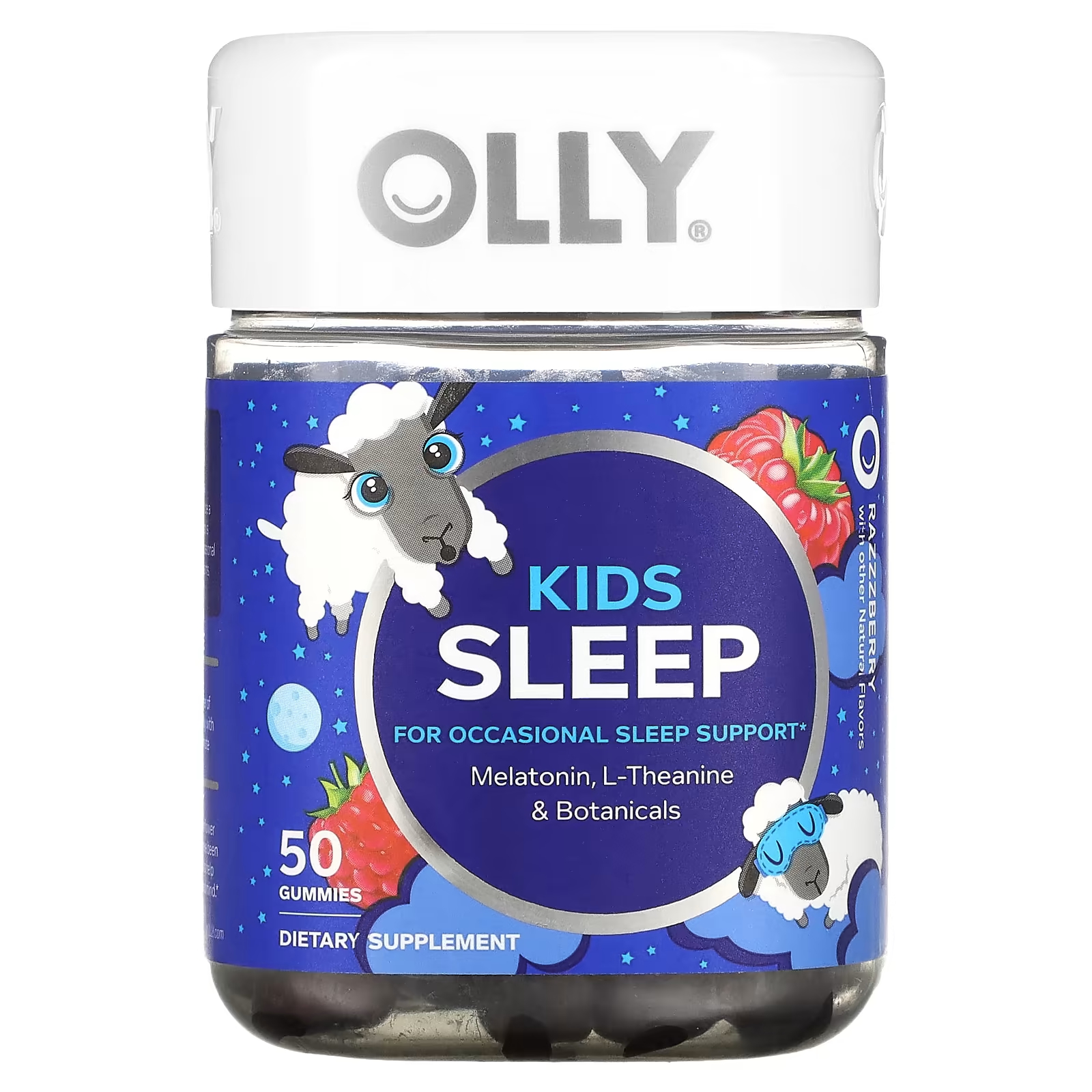 Пищевая добавка Olly Kids Sleep Razzberry, 50 жевательных конфет пищевая добавка olly goodbye stress berry verbena 60 жевательных конфет