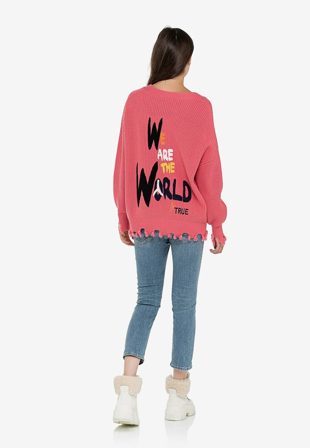 

Кардиган True Religion, коралловый