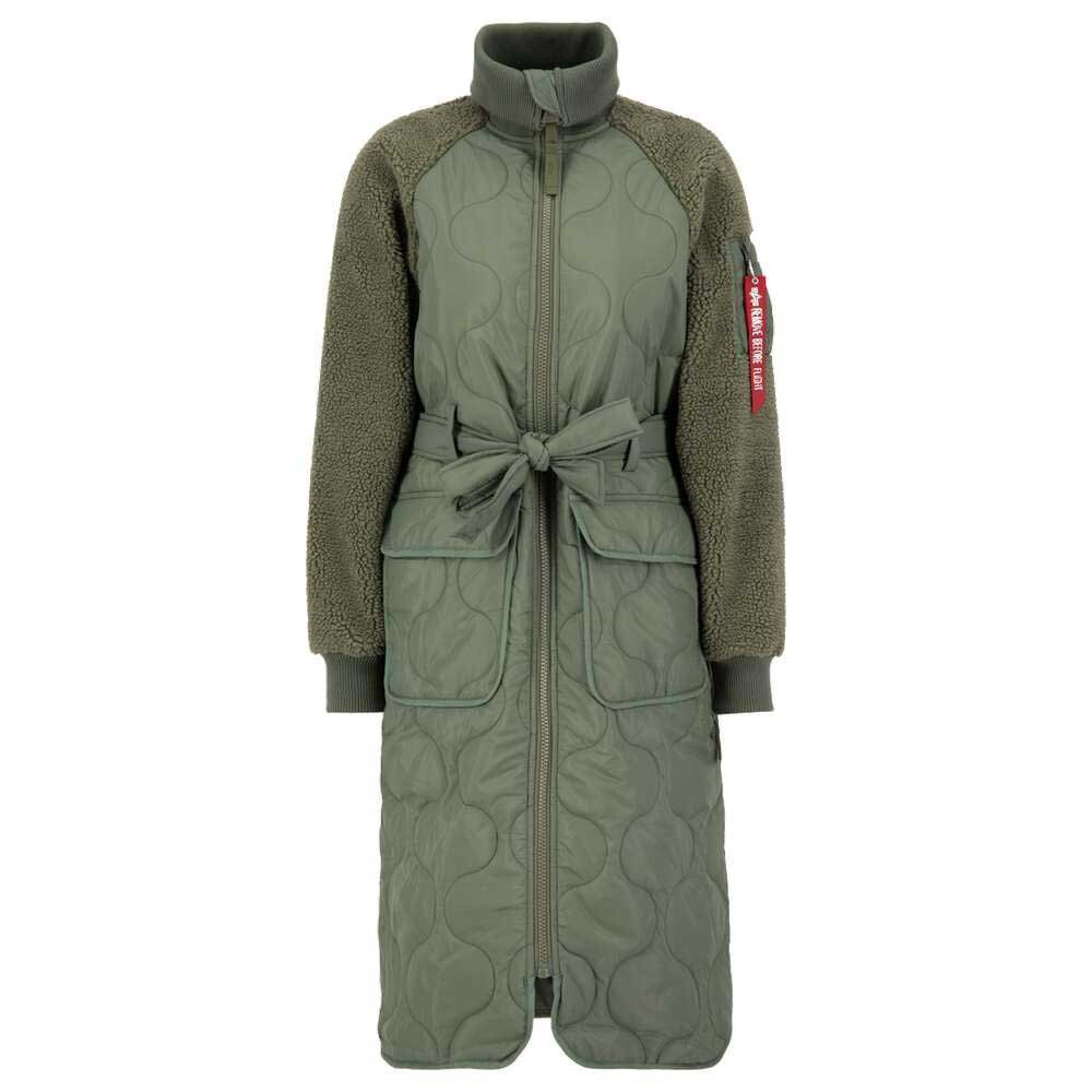

Пальто Alpha Industries Als Teddy, зеленый