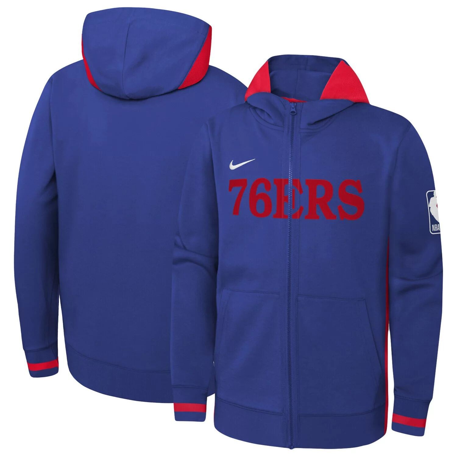 

Молодежная худи с молнией во всю длину Nike Royal Philadelphia 76ers Courtside Showtime Performance Nike