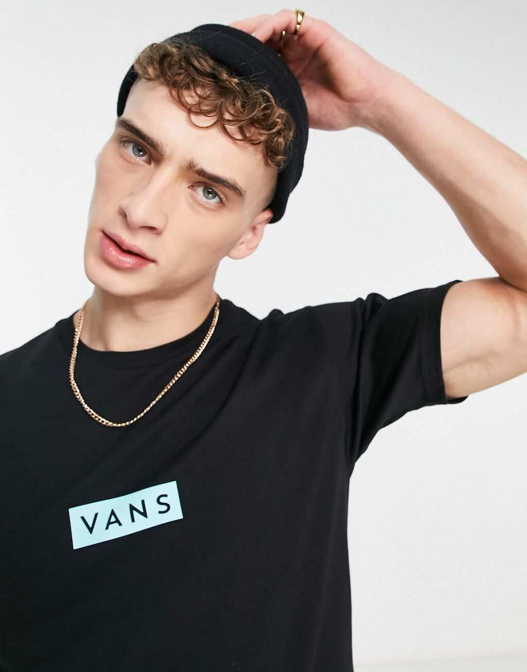 

Черная футболка с логотипом Vans Classic Easy Box, Черный