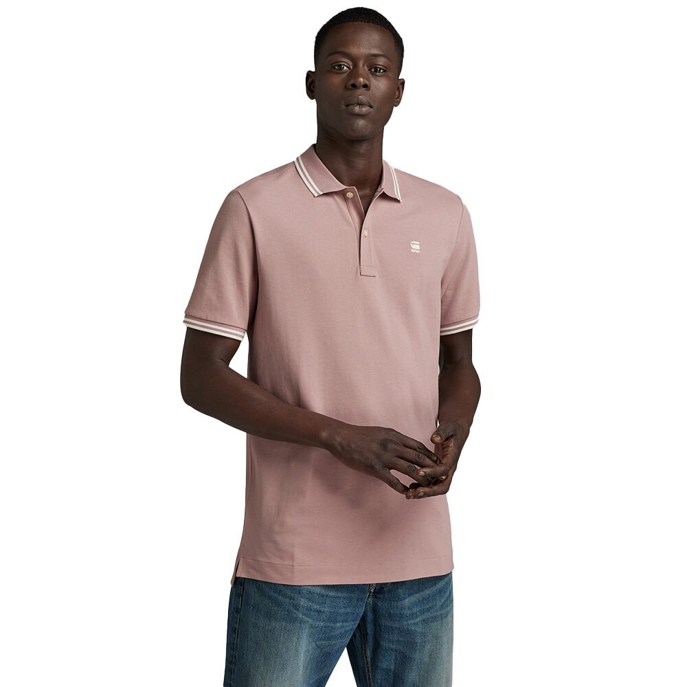 

Поло G-Star Dunda Slim Fit, розовый
