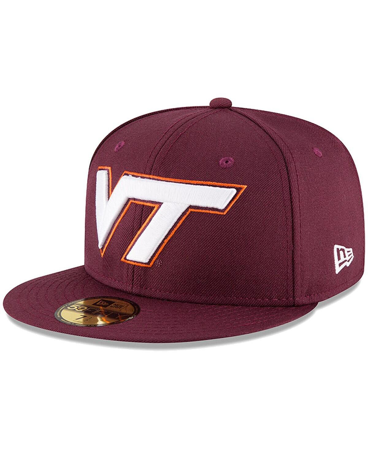 

Мужская бордовая приталенная шляпа Virginia Tech Hokies Basic 59FIFTY New Era