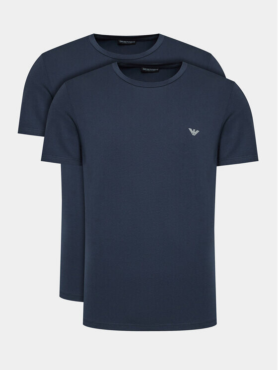 

Комплект из 2 футболок стандартного кроя Emporio Armani Underwear, синий